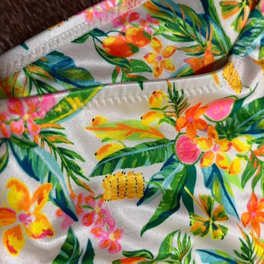Kulani Kinis Floral Ring Side Bikini Bottoms Small